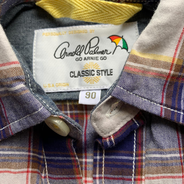 Arnold Palmer(アーノルドパーマー)のアーノルドパーマー　チェックシャツ　90サイズ キッズ/ベビー/マタニティのキッズ服男の子用(90cm~)(Tシャツ/カットソー)の商品写真