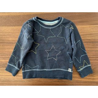 ネクスト(NEXT)の【美品英国】NEXT starトレーナーネイビー2-3才(Tシャツ/カットソー)