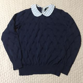 コムデギャルソン(COMME des GARCONS)のtricot 水玉 襟付き ニット(カーディガン)