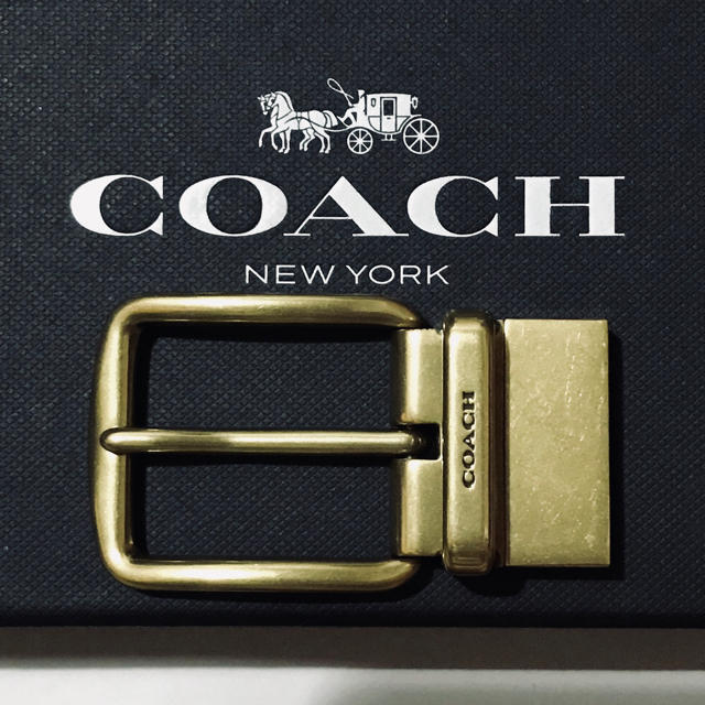 新品 コーチ COACH メンズ ベルト バックル ゴールド アンティーク調 1