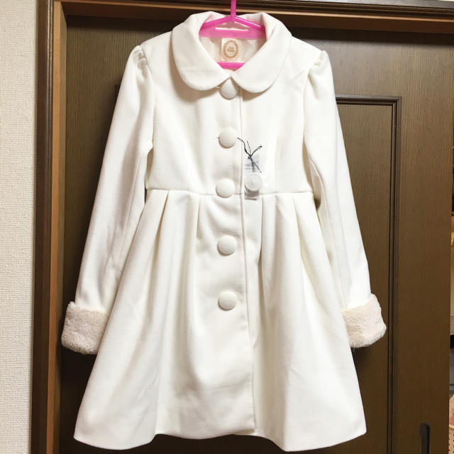 Ank Rouge(アンクルージュ)のペコちゃん様専用！アンクルージュ♡白M レディースのジャケット/アウター(ロングコート)の商品写真