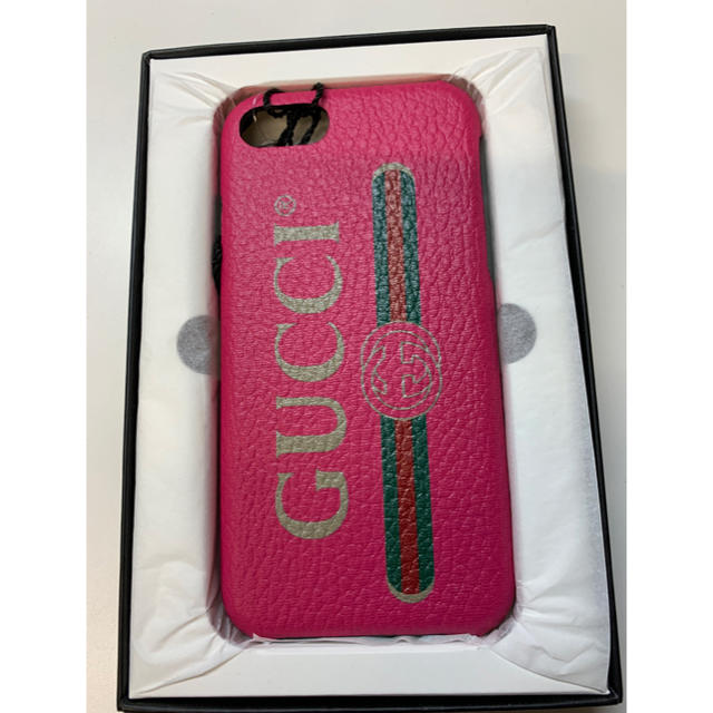 Gucci - 新品　GUCCI プリントiPhone7 8ケース　ピンクの通販