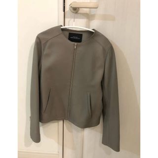 ユナイテッドアローズグリーンレーベルリラクシング(UNITED ARROWS green label relaxing)のユナイテッドアローズ グリーンレーベル　ラムレザージャケット(ノーカラージャケット)