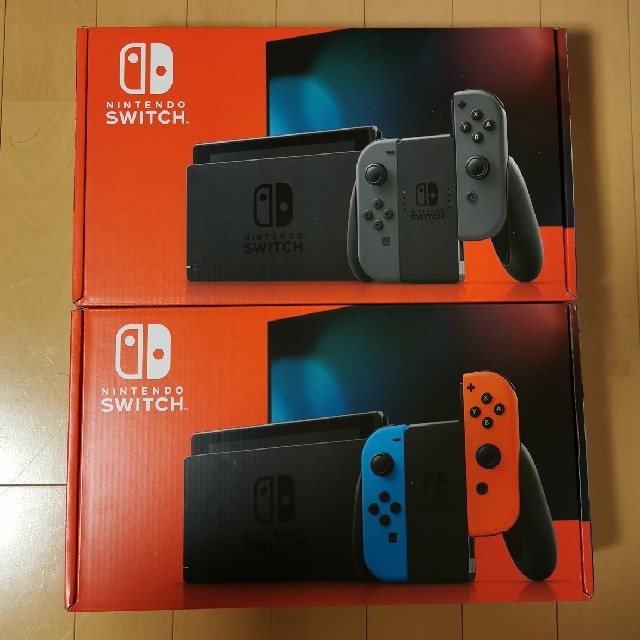 Nintendo Switch - 送料込 新品未使用 ニンテンドースイッチ 2台セット ネオン グレーの通販 by MUZAN STORE