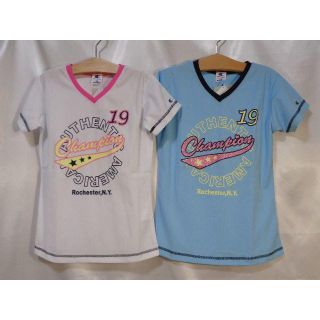 チャンピオン(Champion)の＜№3128＞(150cm)★CHAMPION★Ｖネック半袖Ｔシャツ☆白空☆(Tシャツ/カットソー)