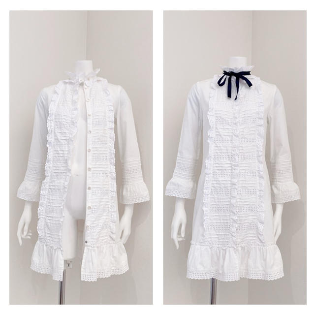 RED VALENTINO アイレットレーストリム チュニック ワンピース 【NEW