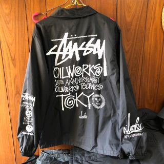 ステューシー(STUSSY)のstussy ステューシー　男女兼用　10周年記念　 Lサイズ　コーチジャケット(ナイロンジャケット)