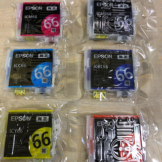 エプソン(EPSON)の新品未使用　EPSON 純正　ICC66  インク　早い者勝ち(PC周辺機器)