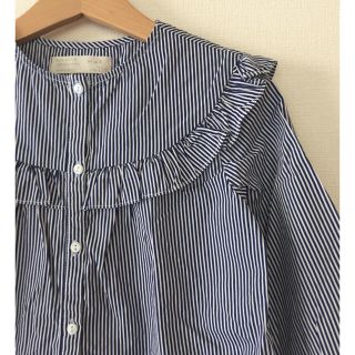 ザラキッズ(ZARA KIDS)のZARA  GIRLS ＊ ストライプ ブラウス size 6 (116cm)(ブラウス)