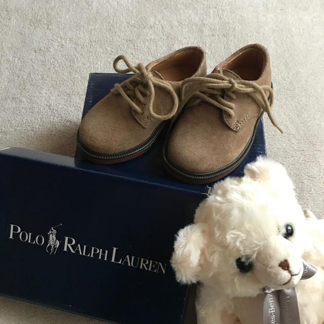 POLO RALPH LAUREN(ポロラルフローレン)のポロ　ラルフローレン ベビーシューズ　10CM 高級靴 キッズ/ベビー/マタニティのベビー靴/シューズ(~14cm)(フラットシューズ)の商品写真