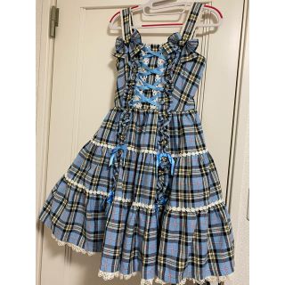 アンジェリックプリティー(Angelic Pretty)のアンジェリックプリティ　ジャンパースカート　チェック(ひざ丈ワンピース)