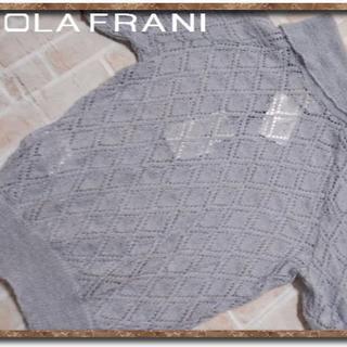 パオラフラーニ(PAOLA FRANI)のパオラフラーニ　モヘヤ混半袖タートルニット(ニット/セーター)