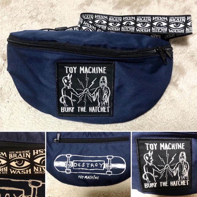 Toy Machine(トイマシーン)のレア❗️トイマシーン TOY MACHINE パッチ　ウエストバッグ sk8 メンズのバッグ(ウエストポーチ)の商品写真