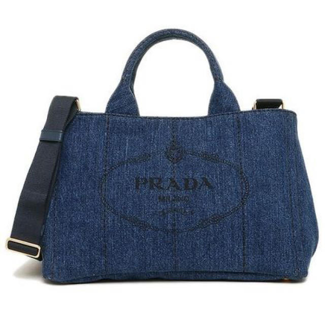 PRADA  canapa  2wayデニムトートバッグ