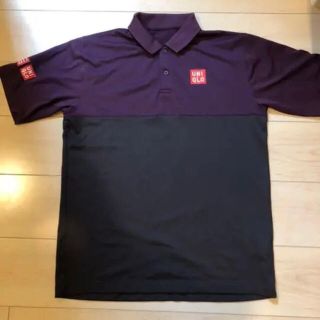 ユニクロ(UNIQLO)の錦織圭選手着用モデル UNIQLO ポロシャツ L 紫(ウェア)