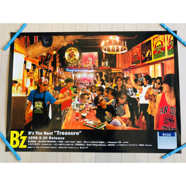 【特大サイズ】激レア B'z ポスター Treasure(新品)