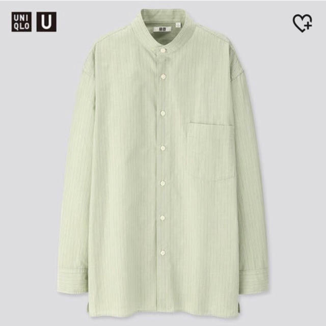 UNIQLO(ユニクロ)のほぼ未使用☆ストライプスタンドカラーシャツ メンズのトップス(シャツ)の商品写真