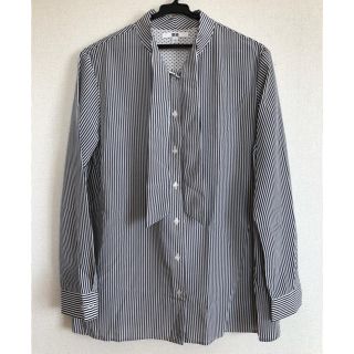 ユニクロ(UNIQLO)のユニクロ　ボウタイブラウス(シャツ/ブラウス(長袖/七分))