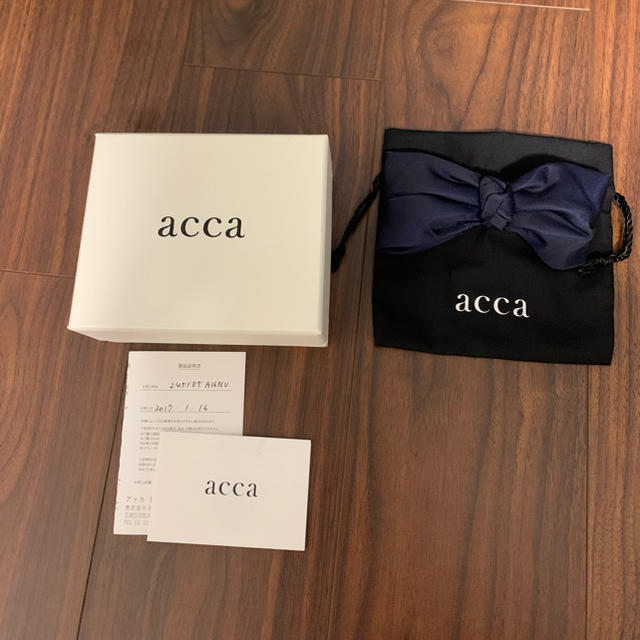 acca リボンバレッタ　ネイビー　値下げ