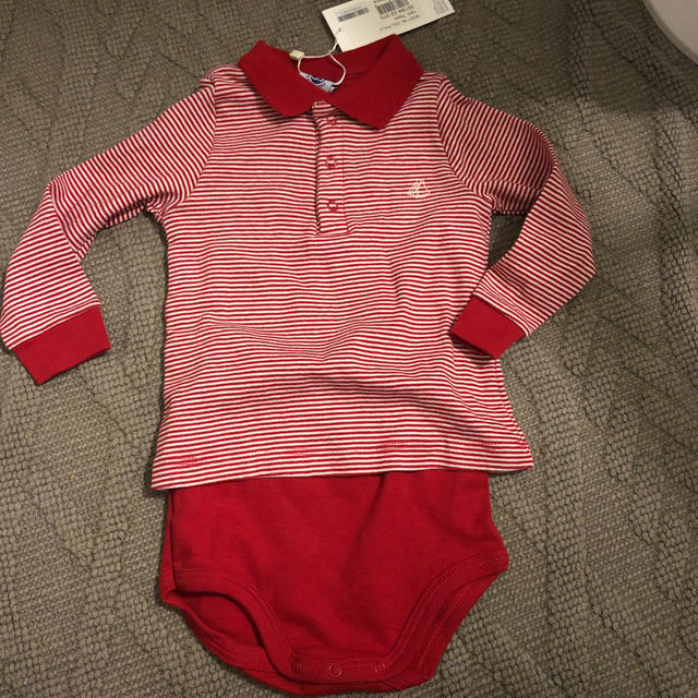 PETIT BATEAU(プチバトー)の新品　プチバトー　ロンパース キッズ/ベビー/マタニティのベビー服(~85cm)(ロンパース)の商品写真