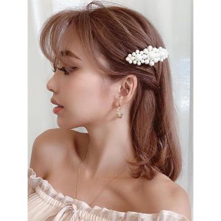 エイミーイストワール(eimy istoire)のeimy istoire Lila パールヘアバレッタ(バレッタ/ヘアクリップ)