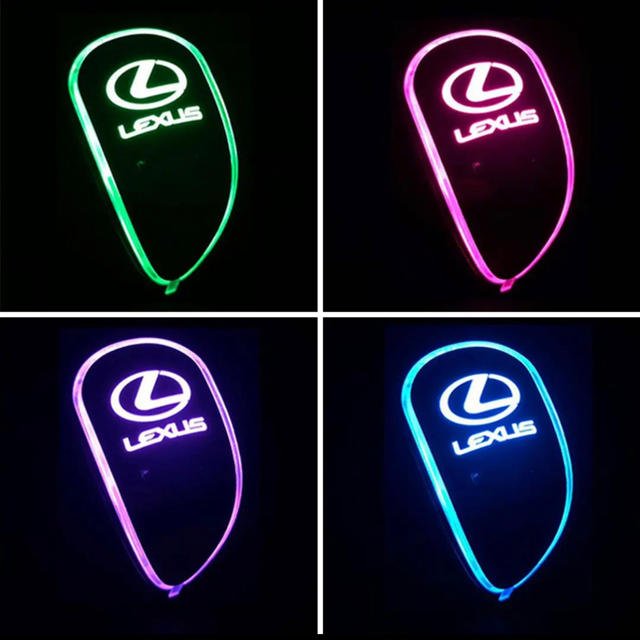 LEXUS レクサス シフトノブ　LED レインボー 自動車/バイクの自動車(車内アクセサリ)の商品写真