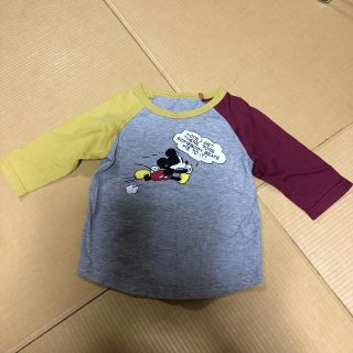 ベルメゾン(ベルメゾン)のディズニー　ミッキー七分袖Tシャツ100㌢ (Tシャツ/カットソー)