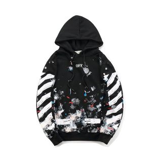 OFF-WHITE オフホワイト パーカー スプレーペイント