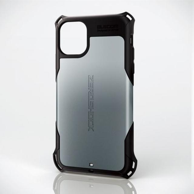 ELECOM(エレコム)のiPhone 11ケース　ZEROSHOCK 衝撃吸収 6.1インチ(シルバー) スマホ/家電/カメラのスマホアクセサリー(iPhoneケース)の商品写真