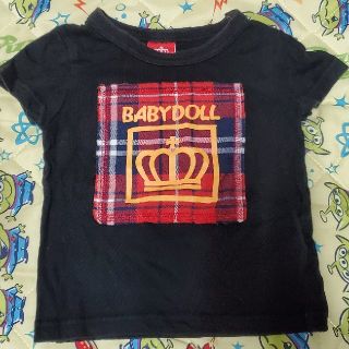 ベビードール(BABYDOLL)のベビードール BABYDOLL 半袖 トップス Tシャツ チェック 80(Ｔシャツ)