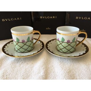 ブルガリ(BVLGARI)の未使用品 ブルガリ×ローゼンタール カップ&ソーサー2セット (食器)