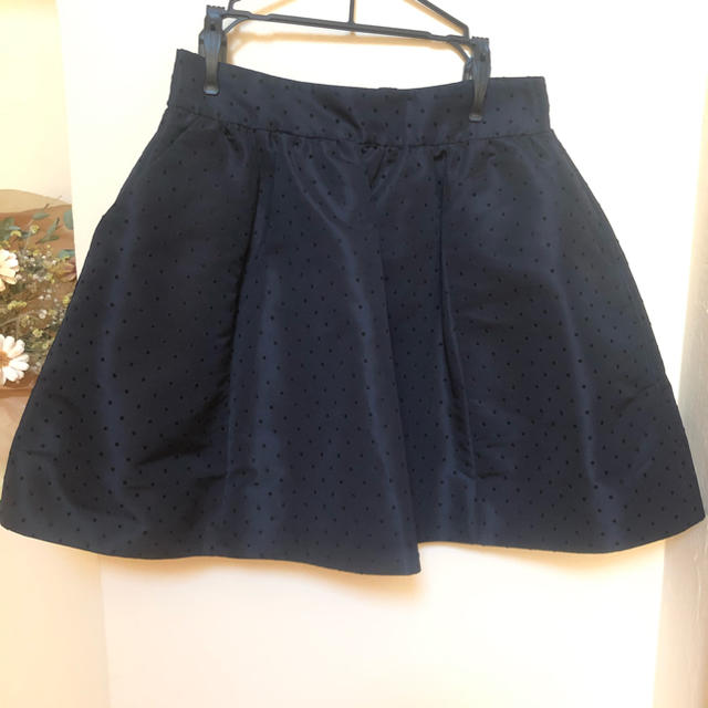 RED VALENTINO - RED VALENTINO 新品 ネイビードットミニスカート