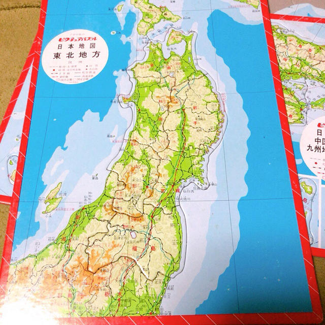 日本地図パズル　知育玩具 エンタメ/ホビーのテーブルゲーム/ホビー(その他)の商品写真
