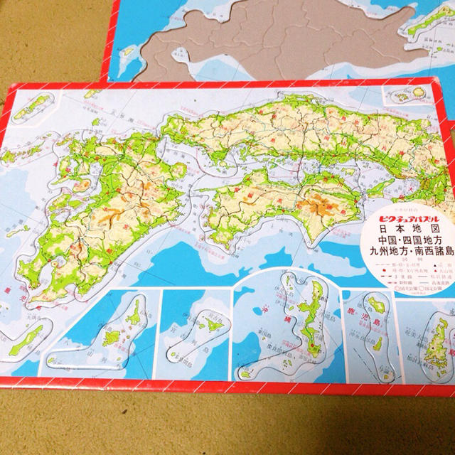 日本地図パズル　知育玩具 エンタメ/ホビーのテーブルゲーム/ホビー(その他)の商品写真