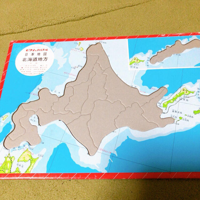 日本地図パズル　知育玩具 エンタメ/ホビーのテーブルゲーム/ホビー(その他)の商品写真