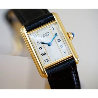 カルティエ(Cartier)の美品 カルティエ マスト タンク ゴールドライン SM Cartier(腕時計)