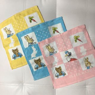 ピーターラビット タオルハンカチ ３点セット(タオル/バス用品)