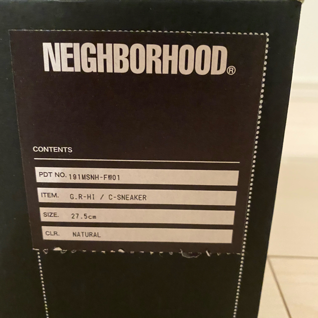 NEIGHBORHOOD(ネイバーフッド)の新品　ネイバーフッド　スニーカー　27.5  レア メンズの靴/シューズ(スニーカー)の商品写真