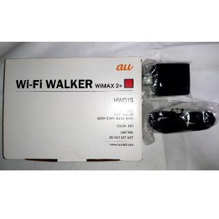 エーユー(au)のWi-Fi WALKER WIMAX2＋ HWD15 レッド(PC周辺機器)