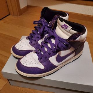 ナイキ(NIKE)のnike dunk high Purple(スニーカー)