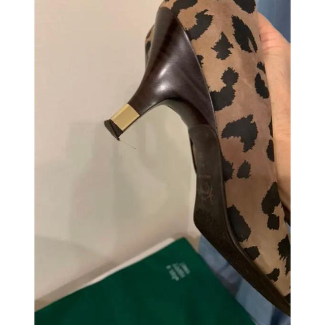GINZA Kanematsu(ギンザカネマツ)の専用　　銀座カネマツ購入　レオパード柄ヒール靴　23センチ レディースの靴/シューズ(ハイヒール/パンプス)の商品写真