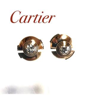 カルティエ(Cartier)のカルティエ Cartier K18PG ダイヤ ピアス ディアマンレジェ(ピアス)
