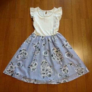 イング(INGNI)の新品 イング 花柄フリルワンピース M(ミニワンピース)