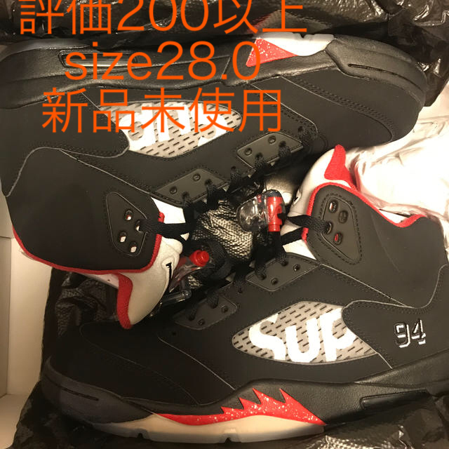 国内正規品 新品　supreme NIKE AIR jordan5 28.0