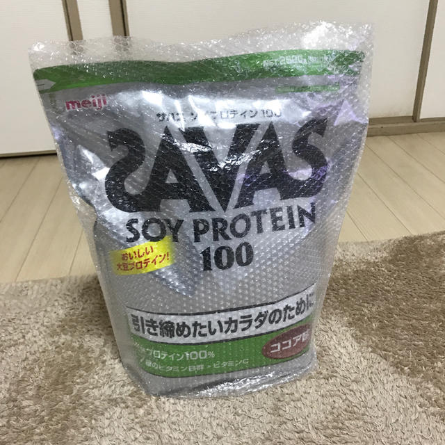 ザバス SAVAS ソイプロテイン 100 ココア味 2520g 食品/飲料/酒の健康食品(プロテイン)の商品写真