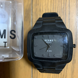 ビームス(BEAMS)の時計　ウォッチ　ブラック　黒色　ラバー　ホワイト　白色　シリコン製？　シリコン(腕時計(アナログ))