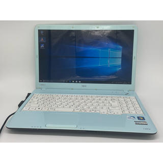 エヌイーシー(NEC)のWindows10 NEC エアリーブルー ノートパソコン オフィス(ノートPC)
