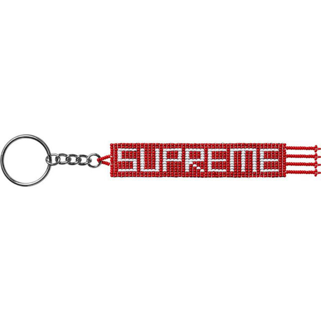 Supreme(シュプリーム)の新品 2020ss 完売品 Supreme Beaded Keychain 赤 メンズのファッション小物(キーホルダー)の商品写真