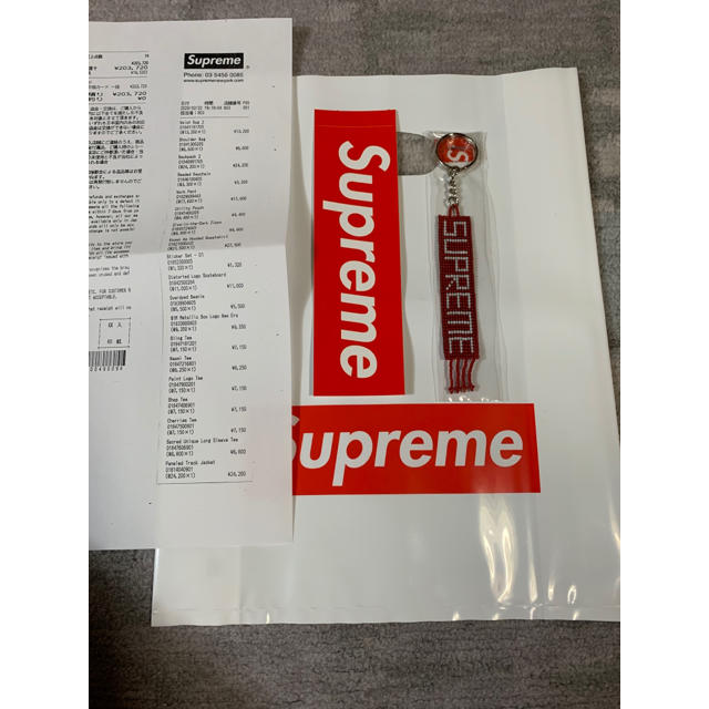 Supreme(シュプリーム)の新品 2020ss 完売品 Supreme Beaded Keychain 赤 メンズのファッション小物(キーホルダー)の商品写真