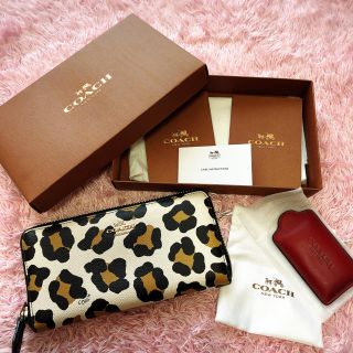 限定お値下げ♡早い者勝ち！美品♡ヒョウ柄COACH長財布♡